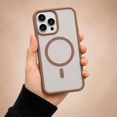 ArmorFlex MagSafe Clear Bumper Case - Brown
