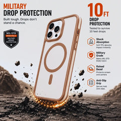 ArmorFlex MagSafe Clear Bumper Case - Brown