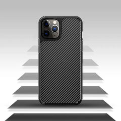 iPhone 13 Pro Carbon Fiber Armor Transparent Matte Case