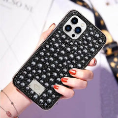 iPhone 13 Luxury Women Design Bling Pearl Mobile Case