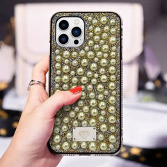 iPhone 13 Luxury Women Design Bling Pearl Mobile Case