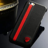 Luxury Leather Fighter Series Back Cover For Apple iPhone (Black)