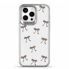 Luxury Leopard Bow Print Transparent Case