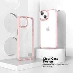 Luxury Metal Camera Protection Armor Clear Case – Pink