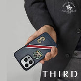 Luxury Third Series Leather Back Cover for Apple iPhone 11 Series (Black)