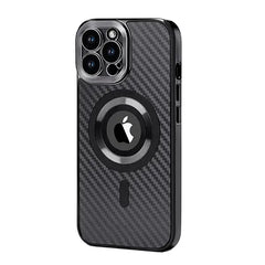 Premium Carbon Design Magsafe Phone Cover For iPhone 15