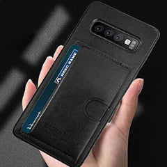 Puloka Luxury Leather Card Pocket Holder Back Cover For Apple iPhone / Samsung