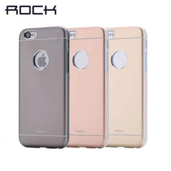 Rock ® Orgin Series Protective Shell TPU+Metal Back Cover For iPhone 6 / 6s