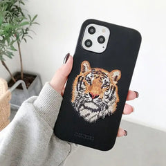iPhone 12 / 12 Pro Savana Series Tiger Back Case