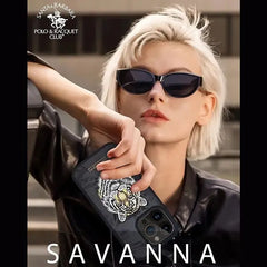 iPhone 12 / 12 Pro Savana Series Tiger Back Case