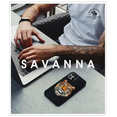 iPhone 12 / 12 Pro Savana Series Tiger Back Case