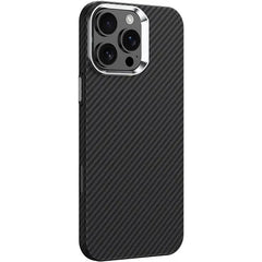 Ultra-Slim Soft Carbon Fiber MagSafe Case with Metal Frame Camera Protection For iPhone 16 Series