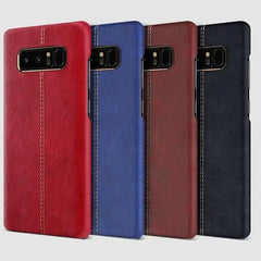 Vorson ® Lexja Series Double Stitch Leather Back Cover For Samsung