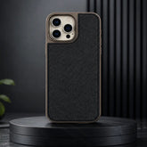 Luxury Denim Metal Finish With Camera Protection Case