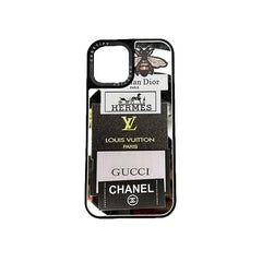 iPhone 13 Pro Butterfly Print Reflective Mirror Back Case