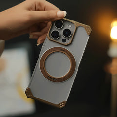 iPhone 16 Pro Max Ultra-Slim Frameless Metal Stand Case