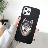 iPhone 12 Pro Max Luxury Savana Series Wolf Back Case