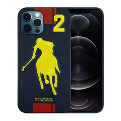 iPhone 12 Mini Santa Barbara Polo Garner Series Leather Back Case (Blue)