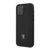 iPhone 13 Pro Max Ferrari Ventilated Leather Cover With Centre Curved Design