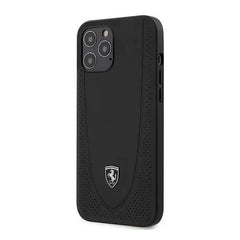 iPhone 13 Ferrari Ventilated Leather Cover With Centre Curved Design