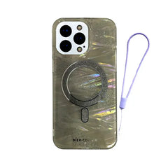 iPhone 15 Pro Dier Colour Magnetic Magsafe Gliter Mobile Case