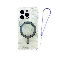 iPhone 15 Pro Dier Colour Magnetic Magsafe Gliter Mobile Case