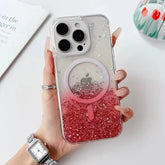 iPhone 16 Series Glitter Magsafe Clear Phone Cover