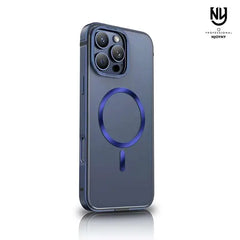 iPhone 16 Pro Max Magsafe Shining Frame of chrome & Metal Phone Cover with Camera Protection