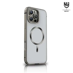 iPhone 16 Pro Max Magsafe Shining Frame of chrome & Metal Phone Cover with Camera Protection