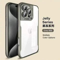 iPhone 16 Pro Shockproof Phone Cover With Metal Lens Ring