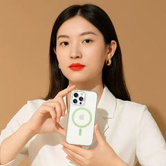 iPhone 16 Pro MagSafe Clear Case with Metal Kickstand, Camera Frame & Rings