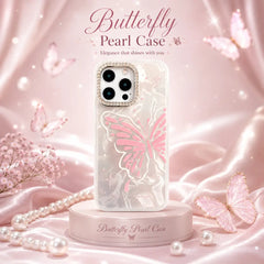 Ice Pink Butterfly Pearl Bloom Case