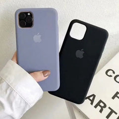 Apple iPhone Logo Matte Silicone Back Cover For iPhone 11 Series