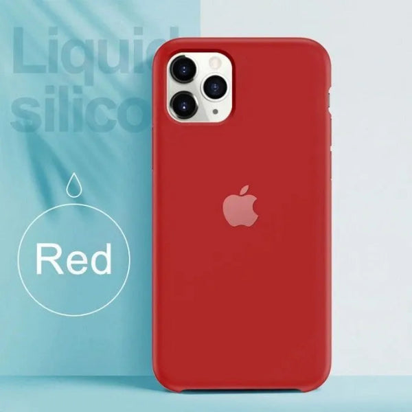 Apple iPhone Logo Matte Silicone Back Cover For iPhone 11 Series