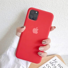 Apple iPhone Logo Matte Silicone Back Cover For iPhone 11 Series