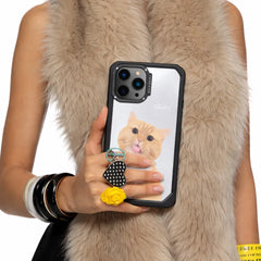 Cute Duh Cat Shockproof Clear Case