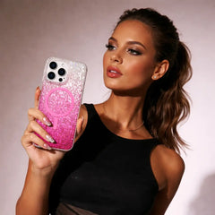 Gradient Bling Pink Glitter Magsafe Case
