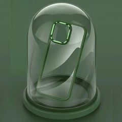 Luxury Metal Camera Protection Armor Clear Case – Alpine Green