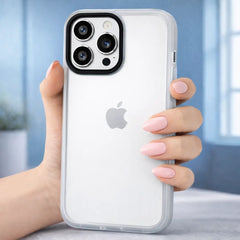 Luxury Metal Camera Protection Armor Clear Case – Transparent