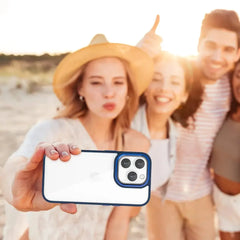 Luxury Metal Camera Protection Shockproof Armor Clear Case – Gray