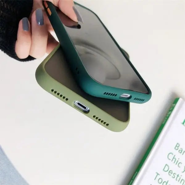 iPhone 12 Pro Max Luxury Matte Silicone Back Cover With Camera Protection