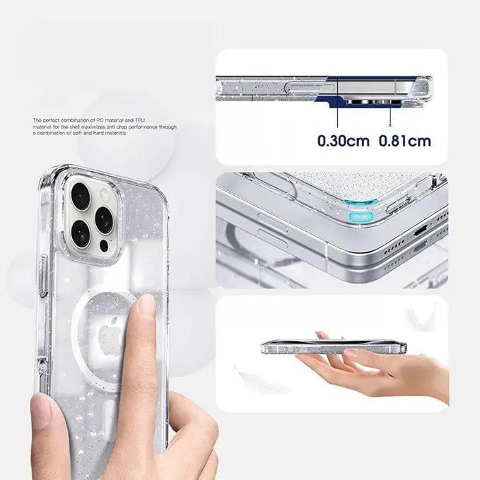 iPhone 16 Series Starry Sky Magsafe Clear Phone Cover