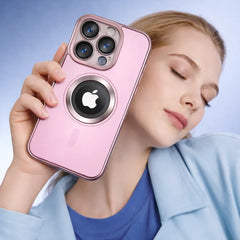 Acrylic Magsafe  Logo Cut Case With Camera Protection Lens