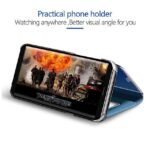 Luxury Mirror Clear View Standing Flip Cover For Apple iPhone / Samsung
