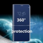 Luxury Mirror Clear View Standing Flip Cover For Apple iPhone / Samsung