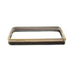 Luxury Leather Metal Bumper Back Cover For Samsung Galaxy S6