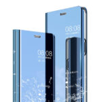 Luxury Mirror Clear View Standing Flip Cover For Apple iPhone / Samsung