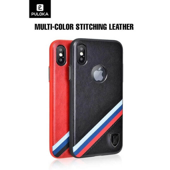 Puloka ® Sports Luxury Leather Back Covers For Apple iPhone 11 Pro / 11 Pro Max (Black)