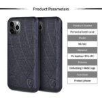 Puloka ® Fashion Leather Back Cover For iPhone X / Xs