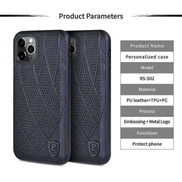 Puloka ® Fashion Leather Back Cover For iPhone X / Xs